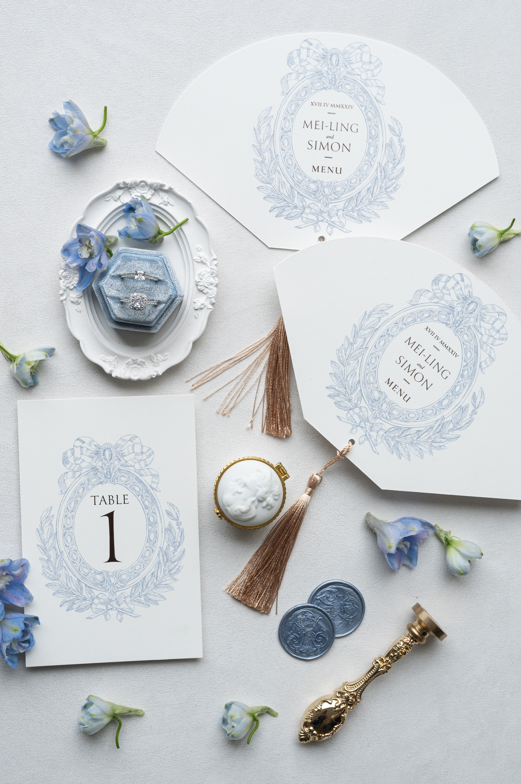 laurent souday studio photographe de mariage réalisation d'un flatlay
