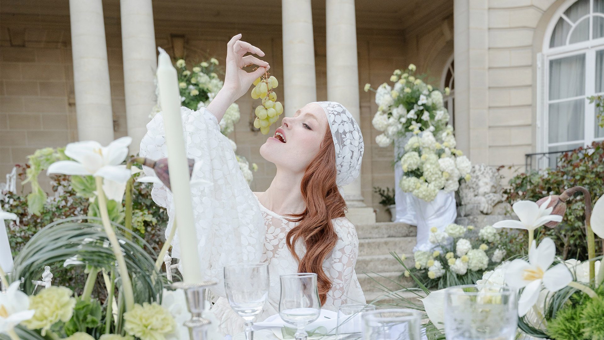 laurent souday studio Photographe mariage chateau du prieuré avec la mariée style editorial
